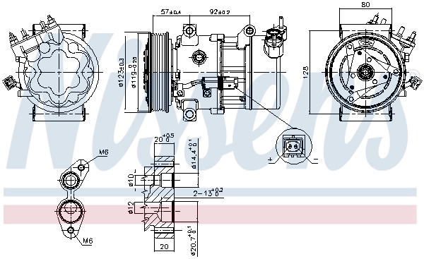 89053 Nissens Компресор холодоагенту