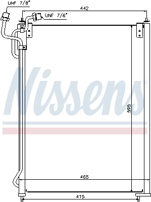Радіатор охолодження кондиціонера Nissens 940180