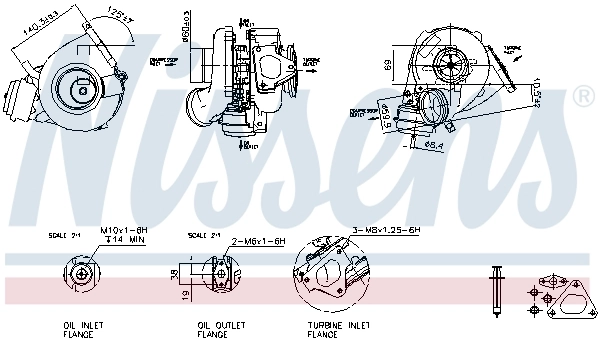 Турбіна Mahle Original 001TA15049010 ціна, від 314.97 USD