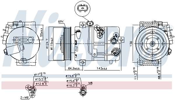 Насос кондиціонера Nissens 890578