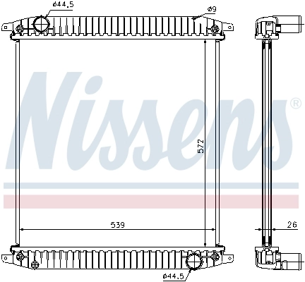 Радіатор охолодження Nissens 62341A