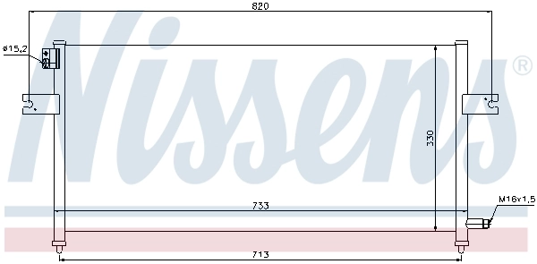Радіатор охолодження кондиціонера Nissens 94759