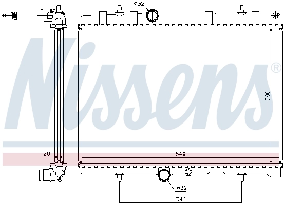 Радіатор 63606A Nissens