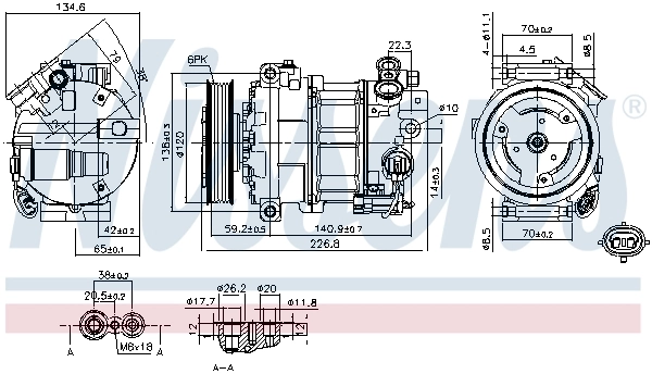 89584 Nissens Компресор холодоагенту
