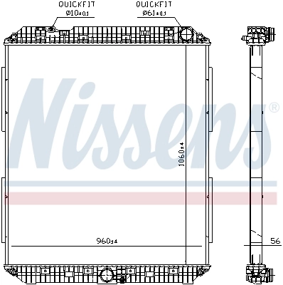 Радіатор основний Mercedes A9605000901 ціна, від 619.89 USD