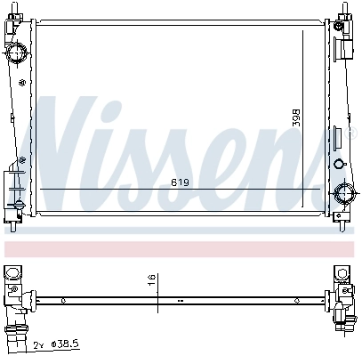 Радіатор основний Polcar 302408A4 ціна, від 57.14 USD