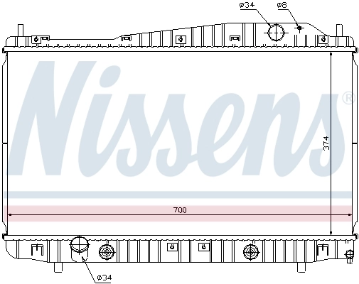 Радіатор 61639 Nissens