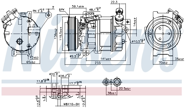 890354 Nissens Компресор холодоагенту