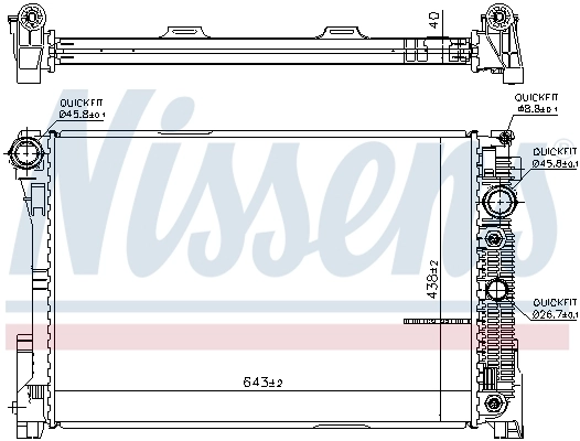 Радіатор основний Polcar 5018083 ціна, від 207.95 USD