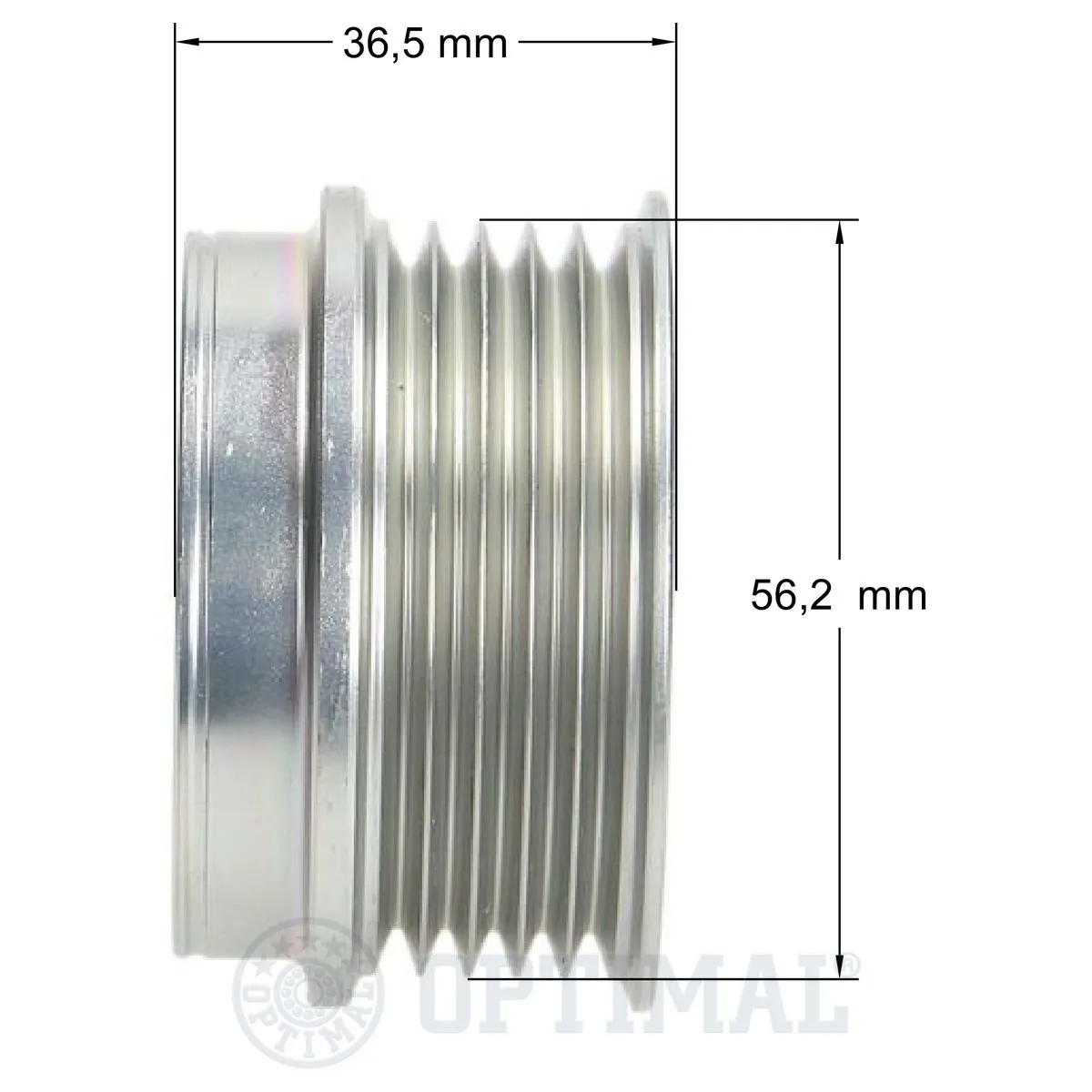 Інерційний шків Optimal F51006 ціна, від 20.43 USD