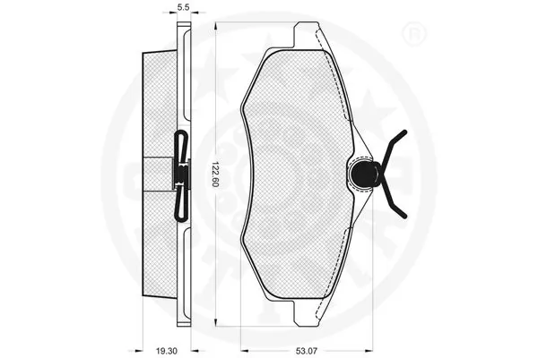 Гальмівні колодки Optimal 88100 ціна, від 17.23 USD