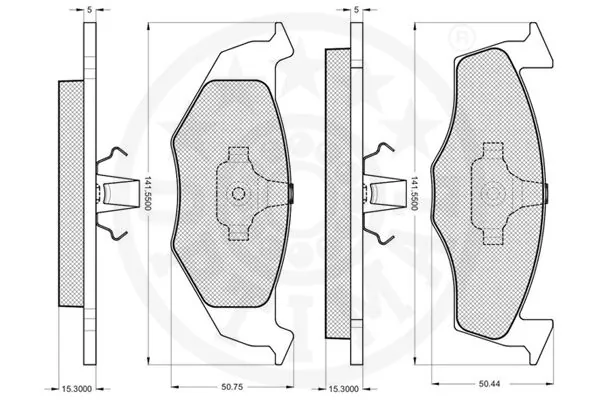 Гальмівні колодки Optimal 10188 ціна, від 8.66 USD
