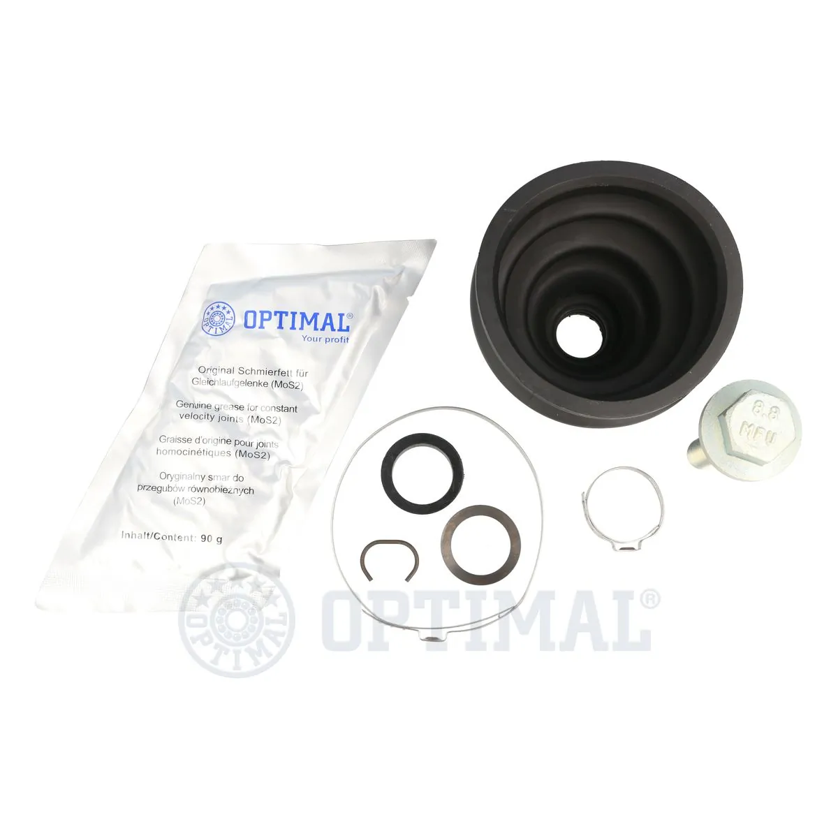 CVB10109CR Optimal Пильник ШРУСа зовнішній, передній піввісі