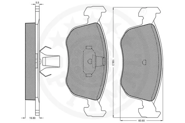  Передні тормозні колодки Ford Mondeo 2