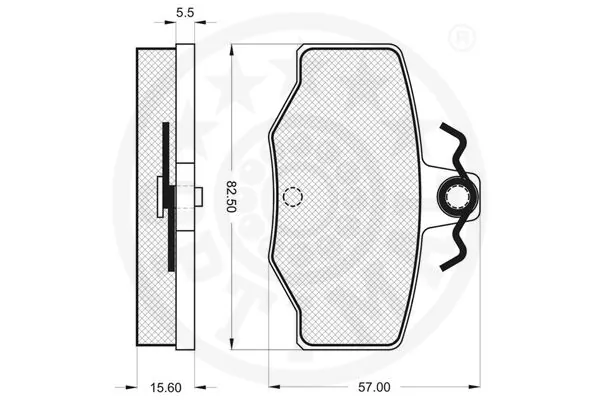 Задні гальмівні колодки Optimal 10175 ціна, від 12.97 USD