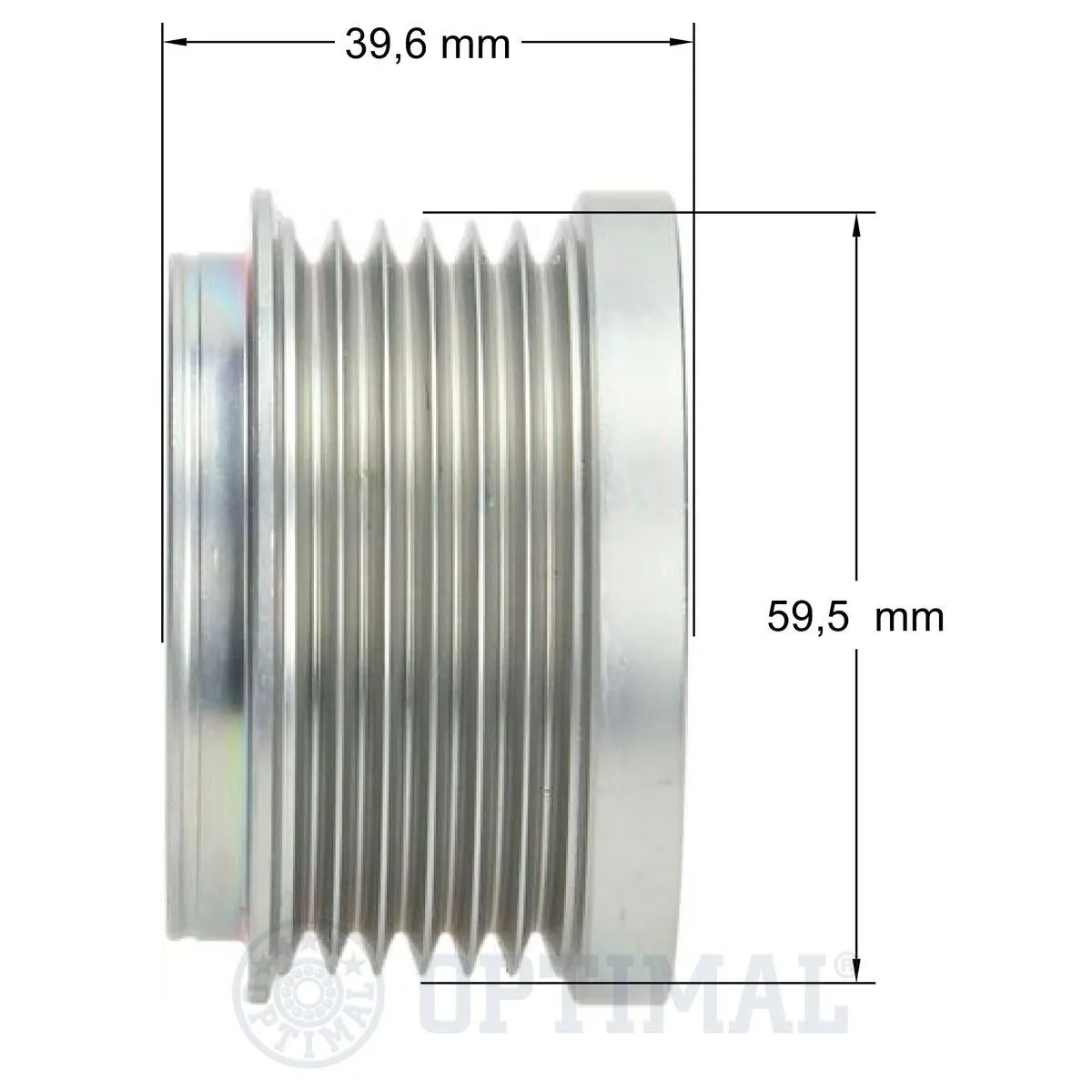 Інерційний шків Optimal F51055 ціна, від 26.00 USD