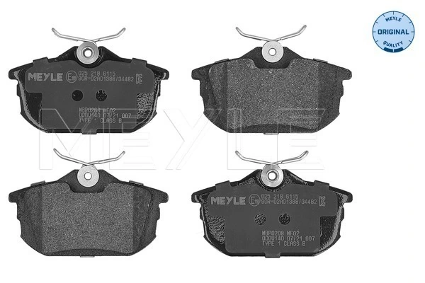 MP412EA Mintye Колодки гальмівні задні, дискові