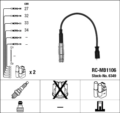 Дроти запалювання Magneti Marelli MSK1327 ціна, від 27.79 USD