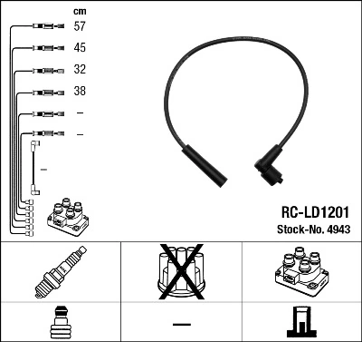 Дроти запалювання Sentech 8524 ціна, від 7.06 USD