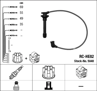 PEJ006 Parts-Mall Проводи високовольтні