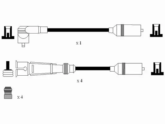 Купити Високовольтні дроти Audi 80 B4 8C2