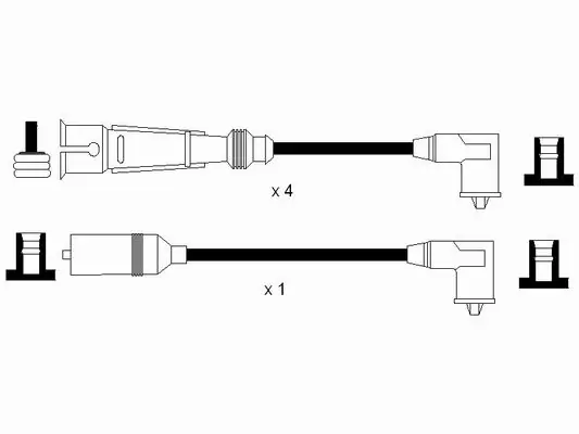 Дроти запалювання Polcar MSQ0003 ціна, від 19.71 USD