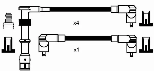 Купити Високовольтні дроти Volkswagen Passat B3, B4 3A5, 351, 315