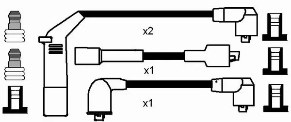 Дріт високовольтний Daewoo Tico 