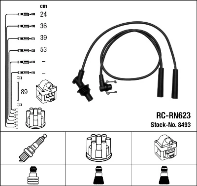 Купити Високовольтні дроти Renault Laguna I B56, 556