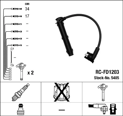 Проводи високовольтні на Ford Transit V V184/5