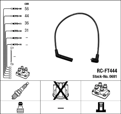Дроти запалювання VALEO C1159 ціна, від 9.96 USD
