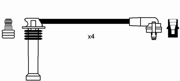 0641 NGK Проводи високовольтні