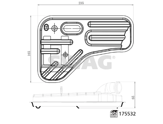 Фільтр коробки автомат Swag 33102944 ціна, від 24.09 USD
