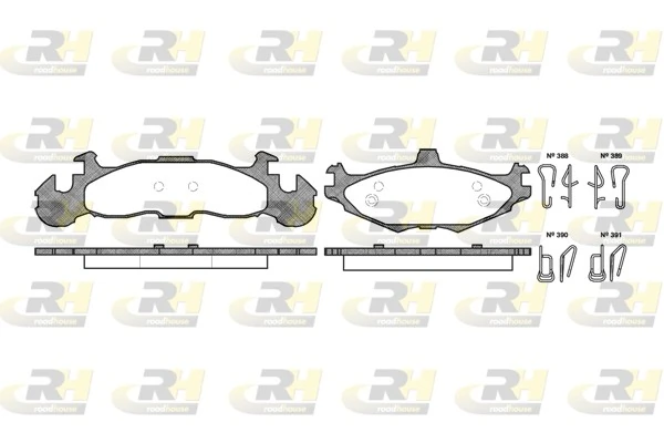 Передні тормозні колодки 4238698 Chrysler