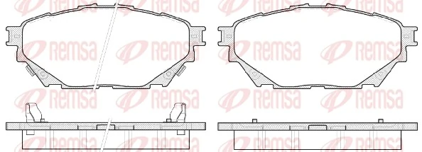 ML253521 Mitsubishi Передні гальмівні колодки