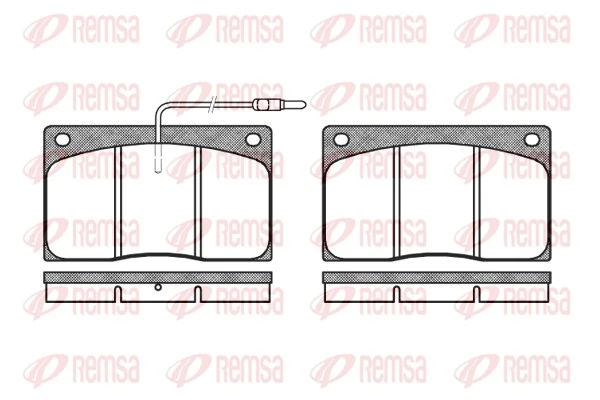 Передні тормозні колодки DBS2156 Hexen