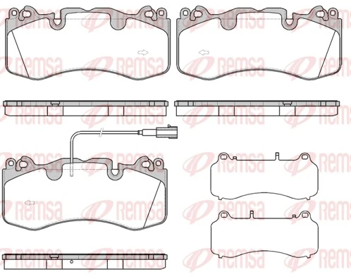 Купити 673010891 Maserati Колодки гальмівні передні, дискові