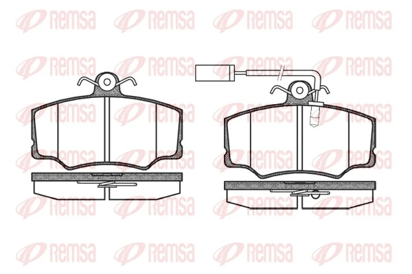 60765017 Fiat/Alfa/Lancia Передні гальмівні колодки