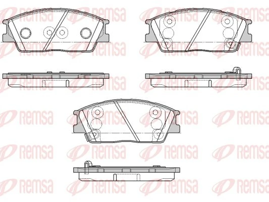 Передні тормозні колодки GK1506 CTR