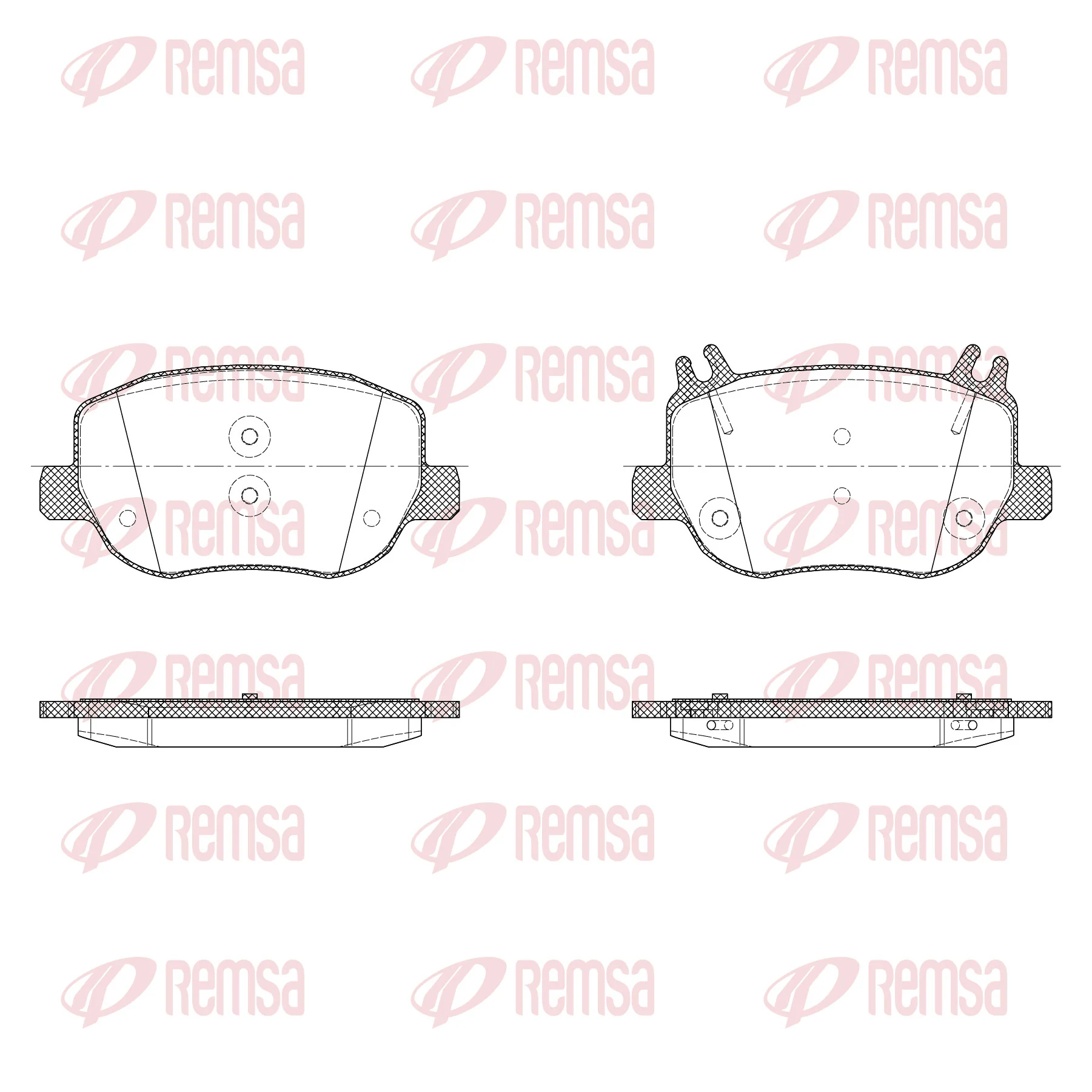 A0004200406 Mercedes Колодки гальмівні задні, дискові