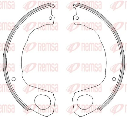 Купити MK530539 Mitsubishi Колодки гальмові задні, барабанні