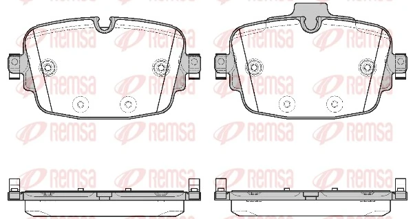 Задні гальмівні колодки Bentley 4M0698451AA ціна, від 115.11 USD