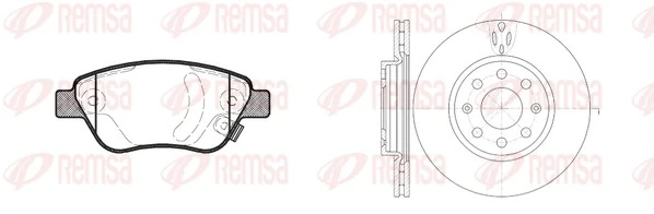 Гальмівні диски передні 0569065 Opel