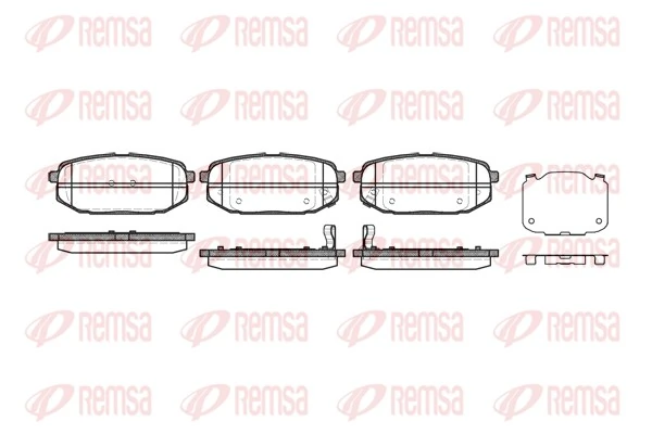Задні гальмівні колодки Hyundai/Kia 583023BA12 ціна, від 16.03 USD