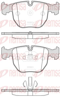 34216799797 BMW Колодки гальмівні задні, дискові