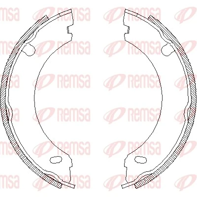 Гальмівні колодки ручника на Volvo 740  744