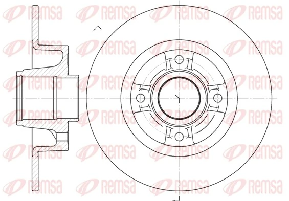 Купити DDF1369 Renault (RVI) Диск заднього гальма