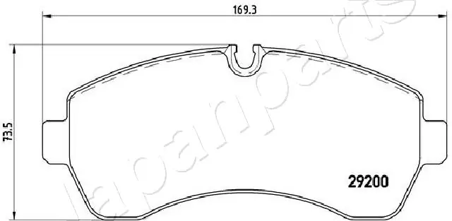 PA0539AF Japan Parts Передні гальмівні колодки