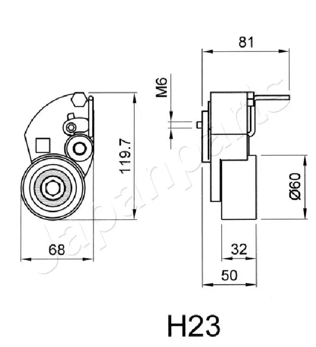 Натягувач ременя ГРМ Japan Parts BEH23 ціна, від 24.10 USD