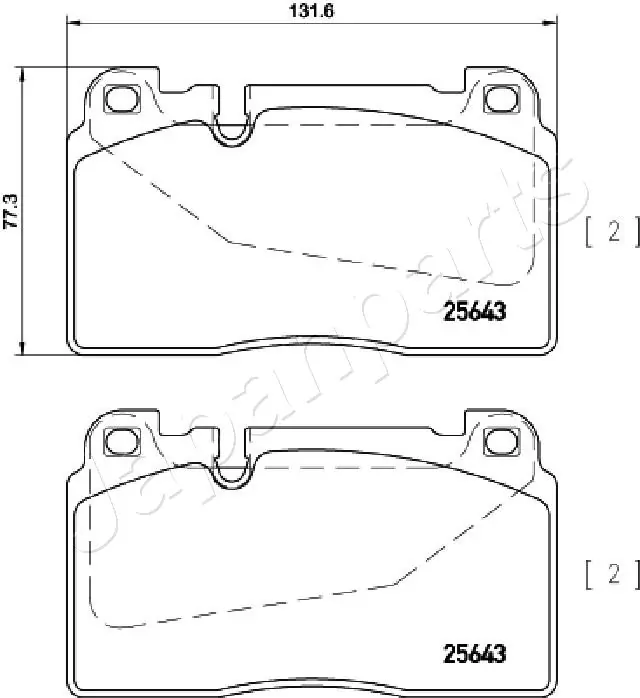 PA0924AF Japan Parts Передні гальмівні колодки